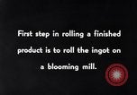 Image of Steel rolling mill United States USA, 1943, second 9 stock footage video 65675031508