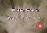 Immagine di White Sands National Monument Alamogordo New Mexico USA, 1945, secondo 11 filmato di repertorio 65675031541