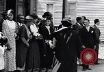 Image of Well dressed African-Americans waiting at a school near a Tennessee Emergency relief camp Tennessee USA, 1936, second 6 stock footage video 65675031562