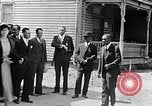 Image of Well dressed African-Americans waiting at a school near a Tennessee Emergency relief camp Tennessee USA, 1936, second 10 stock footage video 65675031562