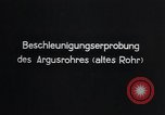 Image of acceleration testing V-1 missile Peenemunde Germany, 1943, second 4 stock footage video 65675031610
