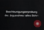 Image of acceleration testing V-1 missile Peenemunde Germany, 1943, second 7 stock footage video 65675031610