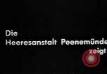 Standbild A-4 Modell der V-2 Rakete Peenemunde Deutschland, 1942, aus Sekunde 6 historischem Filmmaterial Videoclip 65675031611
