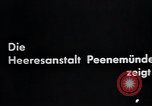 Standbild A-4 Modell der V-2 Rakete Peenemunde Deutschland, 1942, aus Sekunde 8 historischem Filmmaterial Videoclip 65675031611