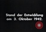 Standbild A-4 Modell der V-2 Rakete Peenemunde Deutschland, 1942, aus Sekunde 22 historischem Filmmaterial Videoclip 65675031611