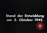 Standbild A-4 Modell der V-2 Rakete Peenemunde Deutschland, 1942, aus Sekunde 26 historischem Filmmaterial Videoclip 65675031611