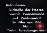 Standbild A-4 Modell der V-2 Rakete Peenemunde Deutschland, 1942, aus Sekunde 27 historischem Filmmaterial Videoclip 65675031611
