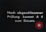 Standbild A-4 Rakete Peenemunde Deutschland, 1942, aus Sekunde 5 historischem Filmmaterial Videoclip 65675031612