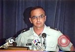 Immagine di American Air Force Officer parla di diritti umani in Nicaragua Nicaragua, 1983, secondo 28 filmato di repertorio 65675031643