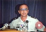 Immagine di American Air Force Officer parla di diritti umani in Nicaragua Nicaragua, 1983, secondo 29 filmato di repertorio 65675031643