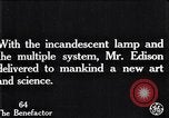 Standbild Glühlampe United States USA, 1923, aus Sekunde 3 historischem Filmmaterial Videoclip 65675031662