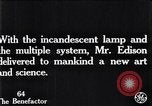 Standbild Glühlampe United States USA, 1923, aus Sekunde 4 historischem Filmmaterial Videoclip 65675031662