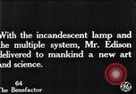 Standbild Glühlampe United States USA, 1923, aus Sekunde 5 historischem Filmmaterial Videoclip 65675031662