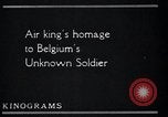 Image of Colonel Charles A Lindbergh Antwerp Belgium, 1928, second 37 stock footage video 65675031735