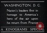 Image of Captain Charles A Lindbergh Washington DC USA, 1928, second 3 stock footage video 65675031736