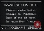 Image of Captain Charles A Lindbergh Washington DC USA, 1928, second 4 stock footage video 65675031736