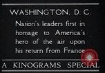 Image of Captain Charles A Lindbergh Washington DC USA, 1928, second 5 stock footage video 65675031736