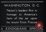 Image of Captain Charles A Lindbergh Washington DC USA, 1928, second 6 stock footage video 65675031736