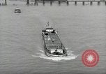 Image of river barge Mainz Germany, 1954, second 3 stock footage video 65675031776