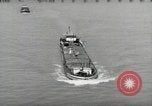 Image of river barge Mainz Germany, 1954, second 4 stock footage video 65675031776