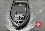Image of river barge Mainz Germany, 1954, second 42 stock footage video 65675031776