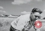 Image of German farmers harvesting oats Wiesbaden Germany, 1954, second 17 stock footage video 65675031781