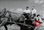 Image of German farmers harvesting oats Wiesbaden Germany, 1954, second 43 stock footage video 65675031781