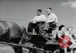 Image of German farmers harvesting oats Wiesbaden Germany, 1954, second 44 stock footage video 65675031781