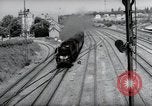 Image of German steam locomotive Wiesbaden Germany, 1954, second 7 stock footage video 65675031782