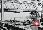 Image of construction of bridge Wiesbaden Germany, 1954, second 8 stock footage video 65675031784