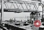 Image of construction of bridge Wiesbaden Germany, 1954, second 9 stock footage video 65675031784
