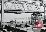 Image of construction of bridge Wiesbaden Germany, 1954, second 10 stock footage video 65675031784