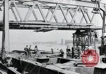 Image of construction of bridge Wiesbaden Germany, 1954, second 11 stock footage video 65675031784