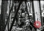 Image of construction of bridge Wiesbaden Germany, 1954, second 33 stock footage video 65675031784