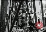 Image of construction of bridge Wiesbaden Germany, 1954, second 34 stock footage video 65675031784