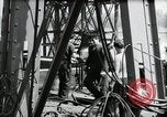 Image of construction of bridge Wiesbaden Germany, 1954, second 41 stock footage video 65675031784
