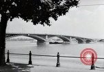 Image of bridge Mainz Germany, 1954, second 17 stock footage video 65675031786