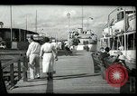 Image of tourists at restaurants West Palm Beach Florida USA, 1936, second 17 stock footage video 65675031877