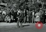 Image of tourists at Seminole Native American Indian trading post Miami Florida USA, 1936, second 16 stock footage video 65675031908