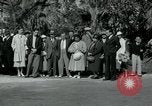 Image of tourists at Seminole Native American Indian trading post Miami Florida USA, 1936, second 20 stock footage video 65675031908