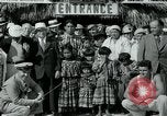 Image of tourists at Seminole Native American Indian trading post Miami Florida USA, 1936, second 21 stock footage video 65675031908