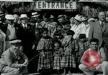 Image of tourists at Seminole Native American Indian trading post Miami Florida USA, 1936, second 23 stock footage video 65675031908