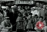 Image of tourists at Seminole Native American Indian trading post Miami Florida USA, 1936, second 25 stock footage video 65675031908