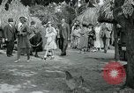 Image of tourists at Seminole Native American Indian trading post Miami Florida USA, 1936, second 50 stock footage video 65675031908