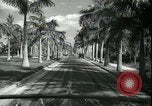 Image of car on a road Miami Florida USA, 1936, second 42 stock footage video 65675031913