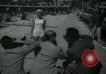 Image of 1930s tourists in swim suits West Palm Beach Florida USA, 1936, second 19 stock footage video 65675031920