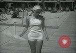 Image of 1930s tourists in swim suits West Palm Beach Florida USA, 1936, second 36 stock footage video 65675031920