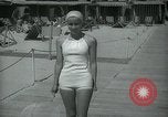 Image of 1930s tourists in swim suits West Palm Beach Florida USA, 1936, second 38 stock footage video 65675031920