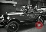 Image of Motorcade for Model T Fifteen Millionth car Highland Park Michigan USA, 1927, second 54 stock footage video 65675031961