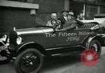 Image of Motorcade for Model T Fifteen Millionth car Highland Park Michigan USA, 1927, second 55 stock footage video 65675031961